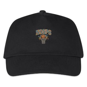 Hoops Basketball Sports Idée Cadeau BBall - Casquette de baseball Enfant - noir - Devant