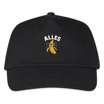 Lustiger Spruch Witzig Alles Banane Geschenkidee - Kinder Basecap - Schwarz - Vorne