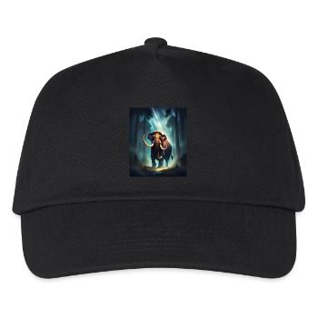 Mammouth dans une forêt - Casquette de baseball Enfant - noir - Devant