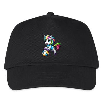 Fussball Ponys - Kinder Basecap - Schwarz - Vorne