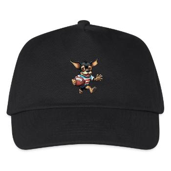 Rugbyspieler Chihuahua - Kinder Basecap - Schwarz - Vorne