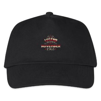 Geburtstag Legend November 1963 Unvergesslich - Kinder Basecap - Schwarz - Vorne