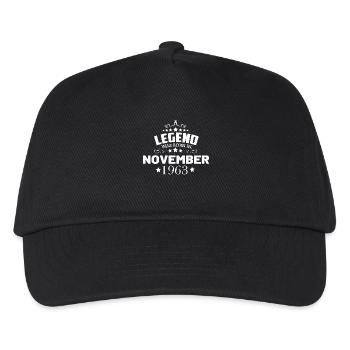 Geburtstag Legend November 1963 Unvergesslich - Kinder Basecap - Schwarz - Vorne