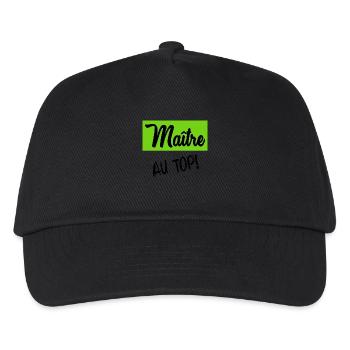 MASTER - Kids’ Baseball Cap - black - Front