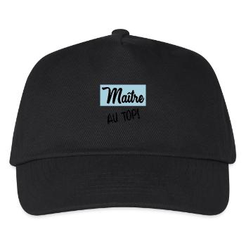 MEISTER. VIELEN DANK. DANKE, MEISTER. MEISTER. MEISTER-GESCHENK - Kinder Basecap - Schwarz - Vorne