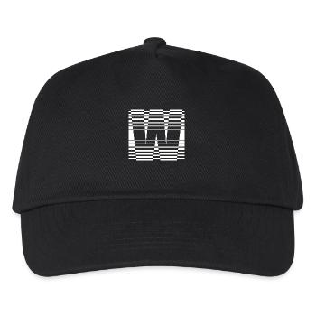 INITIAL W - Kids’ Baseball Cap - black - Front