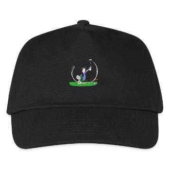 Golfer - Kinder Basecap - Schwarz - Vorne