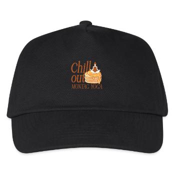 Chill Out Montag Yoga - Kinder Basecap - Schwarz - Vorne