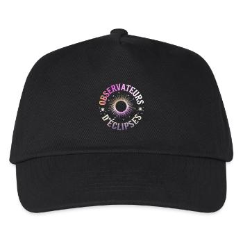 Observateur d'Éclipses - Casquette de baseball Enfant - noir - Devant