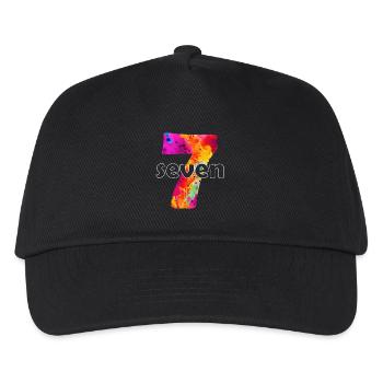 SEVEN 7 YEAR BOY 7TH BIRTHDAY - Kids’ Baseball Cap - black - Front