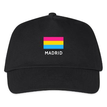 Pan Pride Flag Madrid - Kids’ Baseball Cap - black - Front