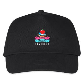 Substitute Teacher Substitute Teacher - Kids’ Baseball Cap - black - Front