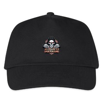 Crâne de gangster, - Casquette de baseball Enfant - noir - Devant