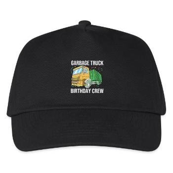 Garbage Can Garbage Truck Garbage Truck Garbage Man - Kids’ Baseball Cap - black - Front