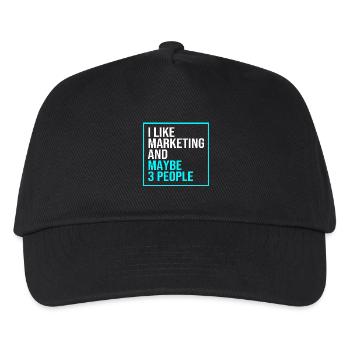 Marketing Manager - Kids’ Baseball Cap - black - Front
