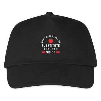 Substitute Teacher Substitute Teacher - Kids’ Baseball Cap - black - Front