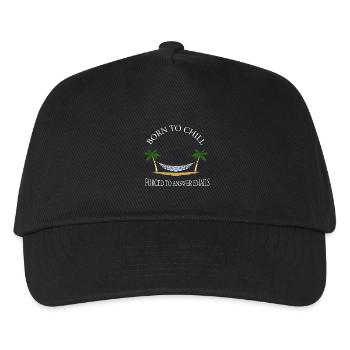 Born To Chill Forcé de répondre aux e-mails Hamac - Casquette de baseball Enfant - noir - Devant