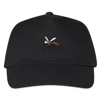 Dessin animé de moustique effrayé - Casquette de baseball Enfant - noir - Devant
