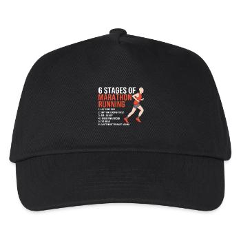 Marathon Half Marathon Marathon Runner - Kids’ Baseball Cap - black - Front