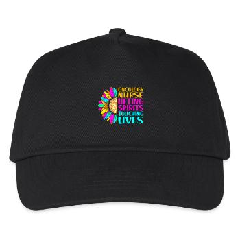 Childhood cancer Cancer survivor Cancer stinks - Kids’ Baseball Cap - black - Front