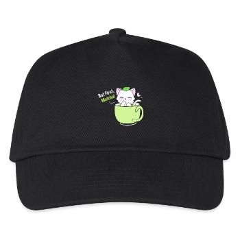 Matcha Tee - Kinder Basecap - Schwarz - Vorne