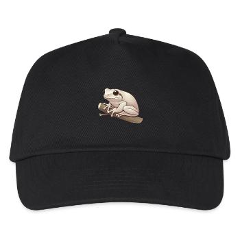 Realistische Laubfrosch Weiche Illustration - Kinder Basecap - Schwarz - Vorne