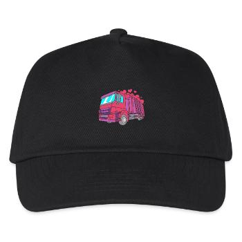 Garbage Can Garbage Truck Garbage Truck Garbage Man - Kids’ Baseball Cap - black - Front