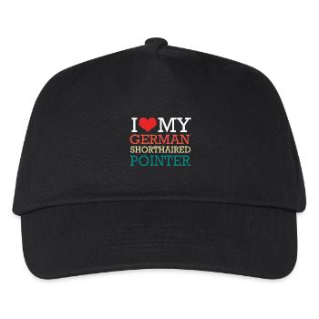 German Pointer Dog German Shorthair - Kids’ Baseball Cap - black - Front