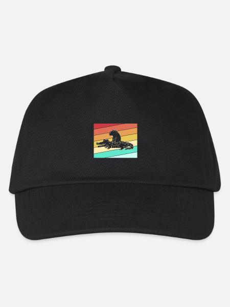Capybara Capibara - Kinder Basecap - Schwarz