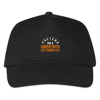 Prehistoric saber-toothed tiger - Kids’ Baseball Cap - black - Front