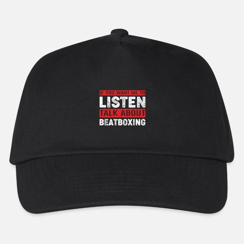 Beatbox - Kinder Basecap - Schwarz