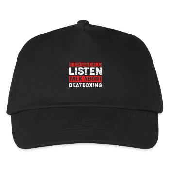 Beatbox - Kinder Basecap - Schwarz - Vorne