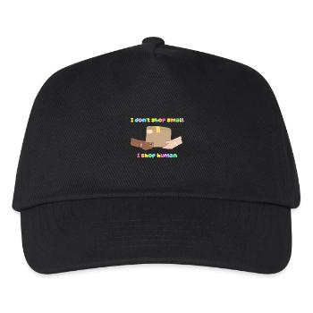 Shop Small, Shop Human - Kids’ Baseball Cap - black - Front