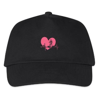 Fréquence cardiaque du soignant - Casquette de baseball Enfant - noir - Devant