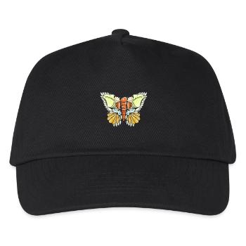 Muschel Muschelsammler - Kinder Basecap - Schwarz - Vorne