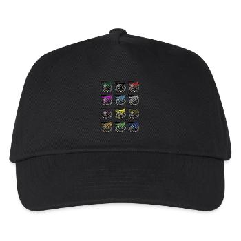 Brompton Bicycle Folded - Kids’ Baseball Cap - black - Front
