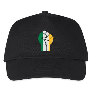 fist_irland_3clr - Kinder Basecap - Schwarz - Vorne