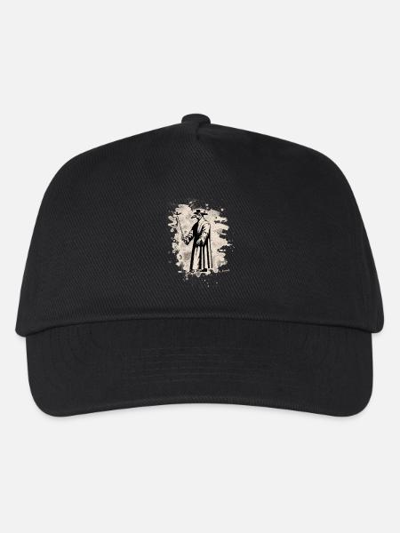 Dr. Schnabel – Pestarzt - bleached white - Kinder Basecap - Schwarz
