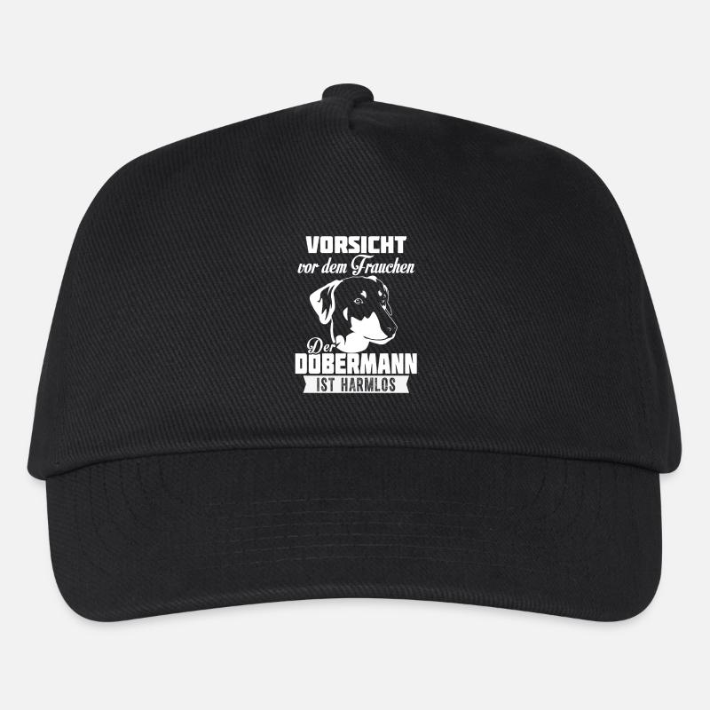 DOBERMANN HÄNGEOHREN - Kinder Basecap - Schwarz