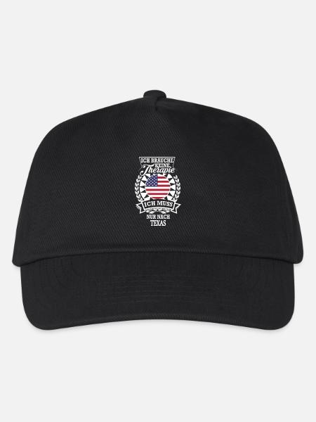 Texas Fans Geschenk für USA Abenteuerlustige - Kinder Basecap - Schwarz