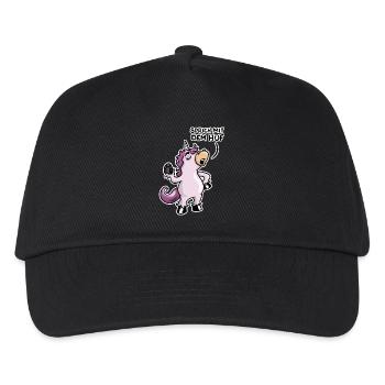 Sprich mit dem Huf - Kinder Basecap - Schwarz - Vorne