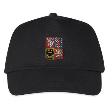 Czech Coat of Arms Czech Republic Symbol - Kids’ Baseball Cap - black - Front