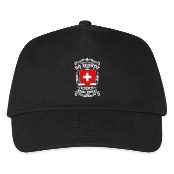 Die Schweiz - Mein Land - Meine Heimat - Kinder Basecap - Schwarz - Vorne
