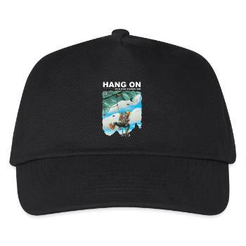 Accrochez une s'il vous plaît accrocher - Casquette de baseball Enfant - noir - Devant