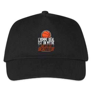 hommeidéalbasket - Casquette de baseball Enfant - noir - Devant