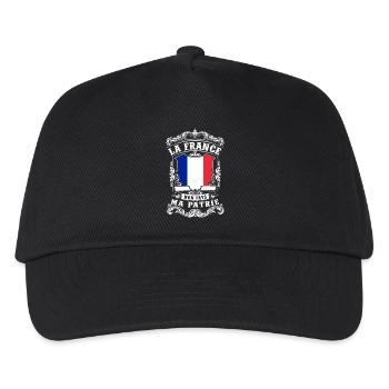 La France - Mon Pays - Ma Patrie - Kids’ Baseball Cap - black - Front
