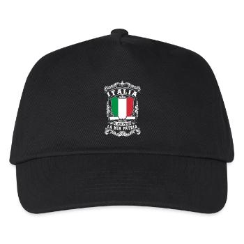 Italia - Il mio paese - La mia patria - Kinder Basecap - Schwarz - Vorne