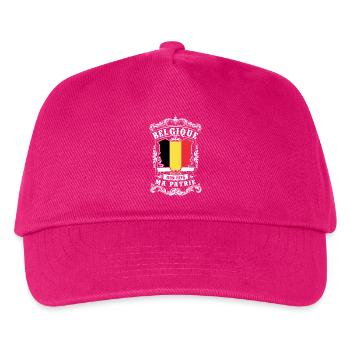 Belgique - Belgique - Belgium - Casquette de baseball Enfant - fuchsia - Devant