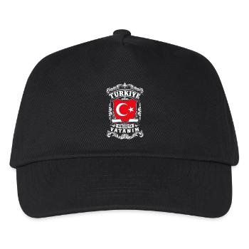 Türkiye -Turkey - Türkei - Kids’ Baseball Cap - black - Front