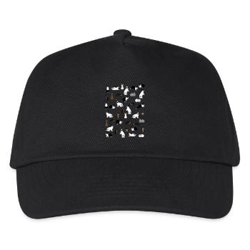 Tous les lapins - Casquette de baseball Enfant - noir - Devant